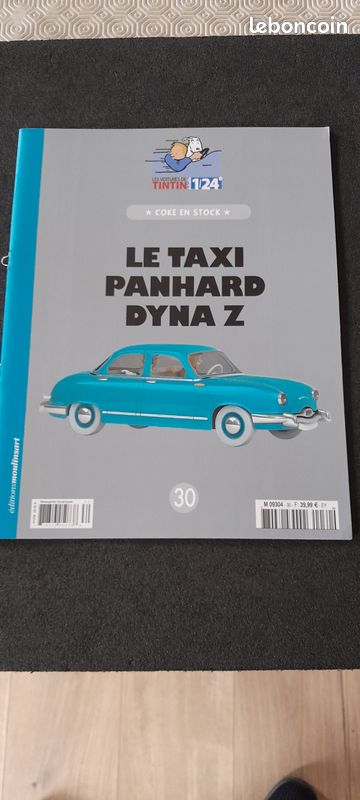 Taxi Panhard Dyna Z Hachette - Les Voitures De Tintin - 1/24 Sous Blister