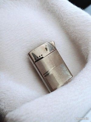 ANCIEN BRIQUET DUNHILL essence en argent massif a restaurer EUR 189,90