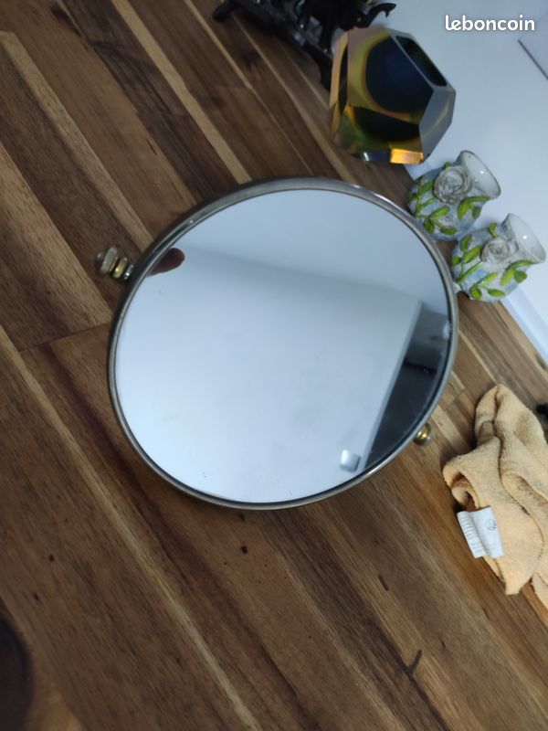 Miroir Barbier Vintage - 1 face grossisante (image 5)