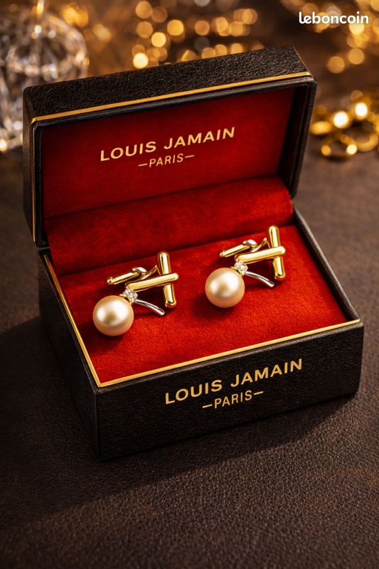 Paire De Boutons De Manchette Bijoux - Occasion Bon état, Accessoire élégant Pour Homme