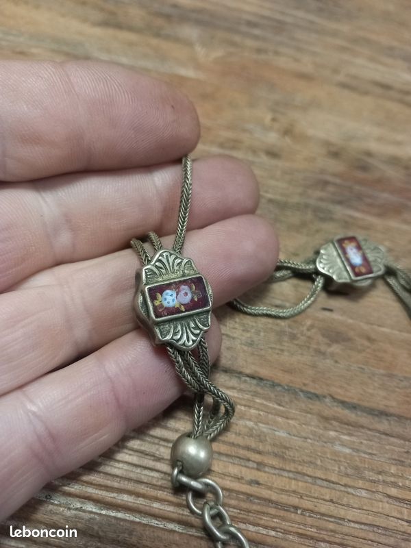 Chaîne Châtelaine Argent Massif 19ème Siècle - Pour Montre Gousset - Occasion à Restaurer