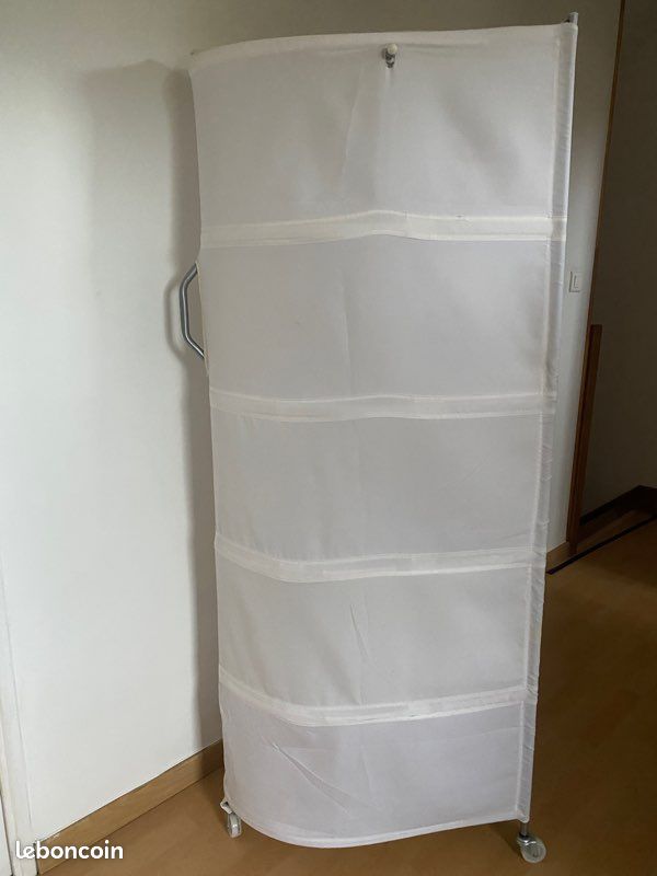 Armoire penderie PVC sur roulette (image 2)