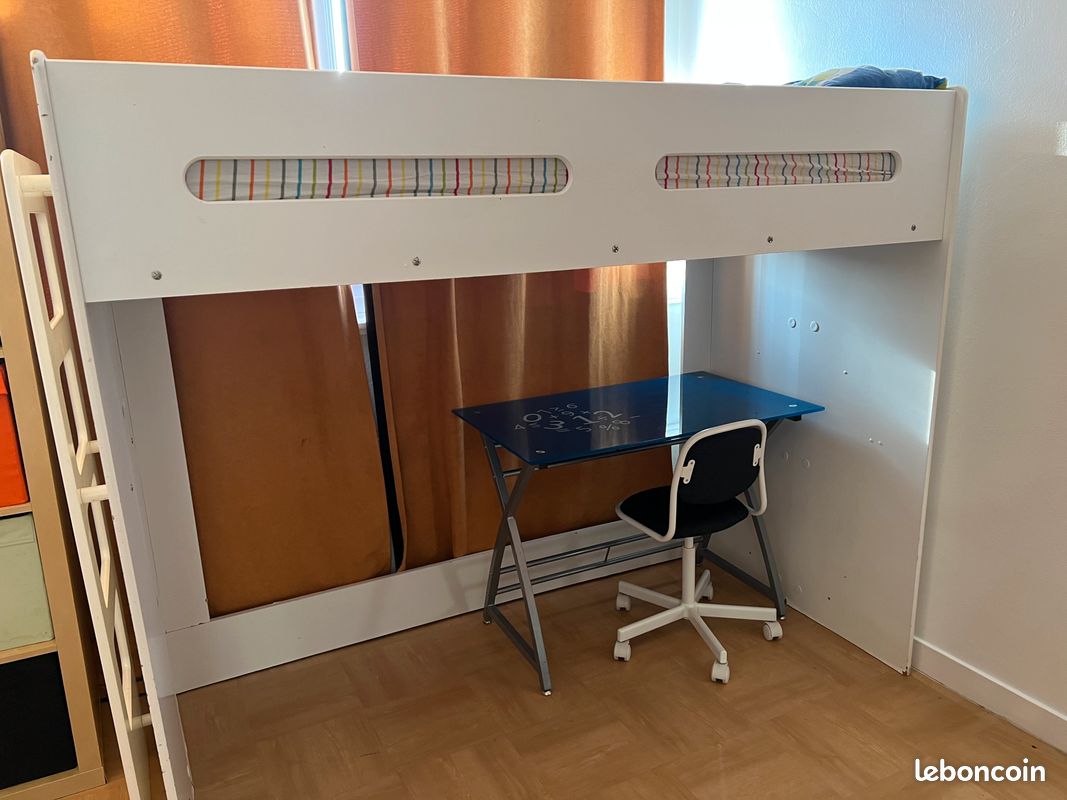 Lit enfant mezzanine 140/190 de chez Verbaudet acheté 499 vendu 70 (image 1)