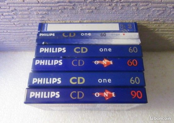 Lot De 26 Cassettes Audio Philips C60 Et C90 (Ferro / Ultra Ferro) – Neuves Sous Blister, Enregistrables