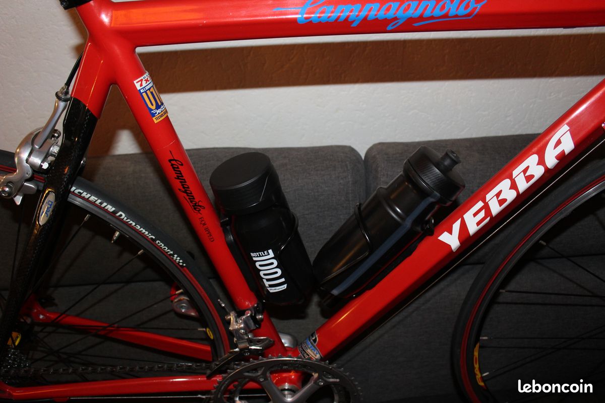 Vélo De Route Vintage YEBBA Années 2000 - Cadre Alu/carbone 56 Cm, Groupe Campagnolo Super Record