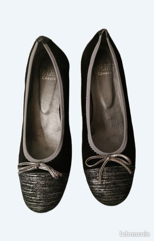 Escarpins en cuir, taille 38 (image 1)