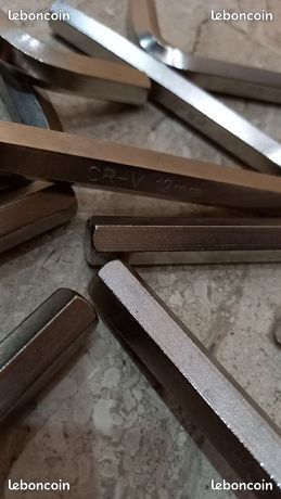NEUVE : Stock de 14 Clés Allen 12mm Chrome Vanadium pour les vis BTR à 6 pans creux (image 3)