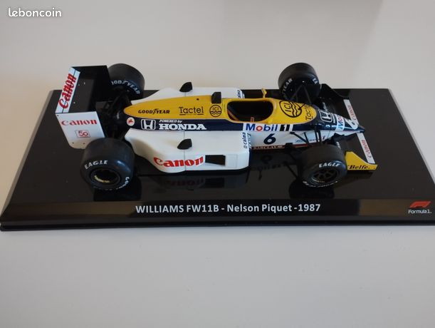 Modèle Réduit F1 Altaya échelle 1:24 - Williams FW11B De Nelson Piquet 1987 - Neuf Sous Boîte