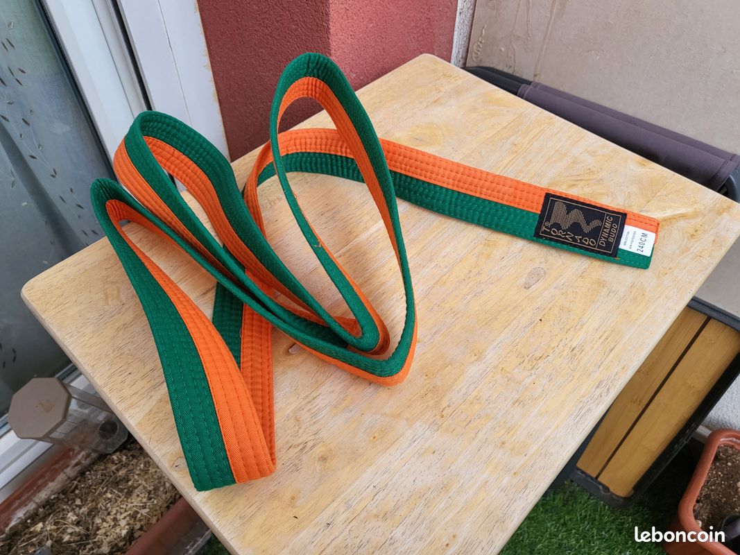 Ceinture orange verte Tornado 240 cm (image 4)