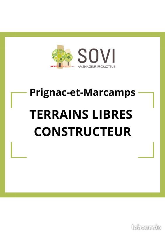 Terrain 534 m² Prignac Et Marcamps · à Prignac-Et-Marcamps · 79 500 €