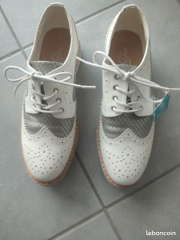 Derbies blanches et argentées (image 8)