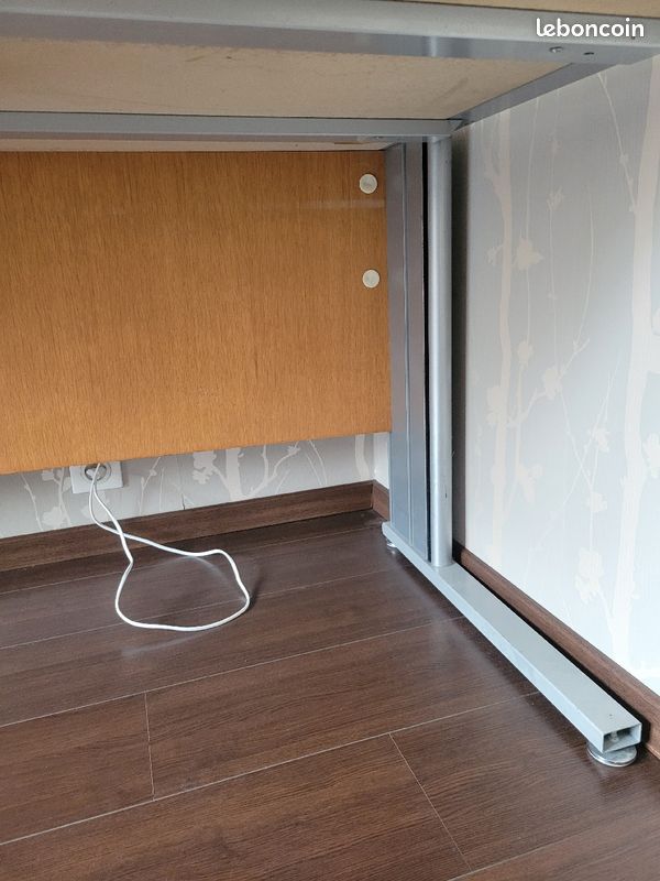Bureau bois métal (image 2)