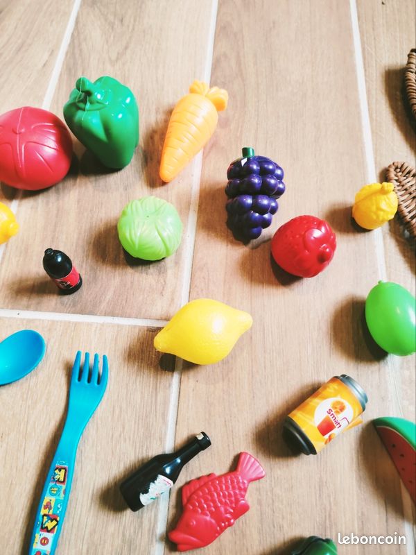 🍊 Dinette gros lot de divers aliments fruits et légumes en