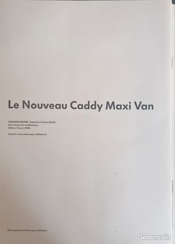 Lot 5 catalogues brochures Volkswagen caddy 2004/2009 #239 (image 11)