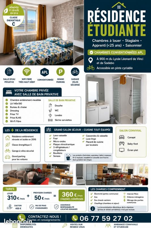 Appartement 1 pièce 30 m² · à Montaigu-Vendée · 30 m² · 360 €