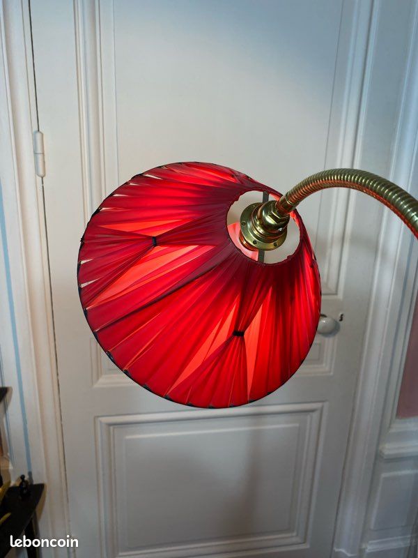 Lampadaire liseuse métal et laiton vintage 60’ (image 3)