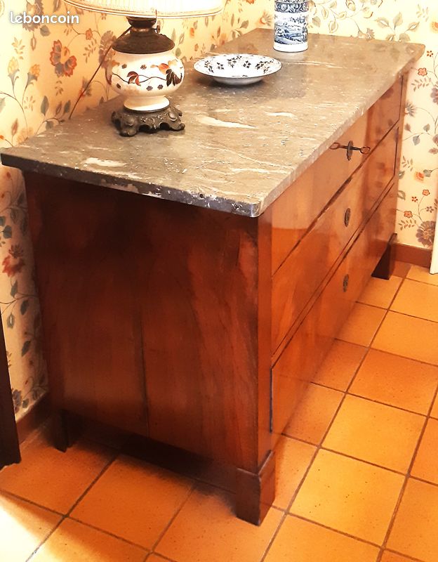 Commode ancienne Louis-Philippe XIXe s (image 2)