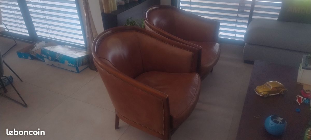 Fauteuil de bureau cuir (image 2)