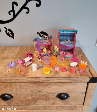 TABLE DE TOILETTE et son miroir/ JOUET en PITCHPIN pour POUPÉE style