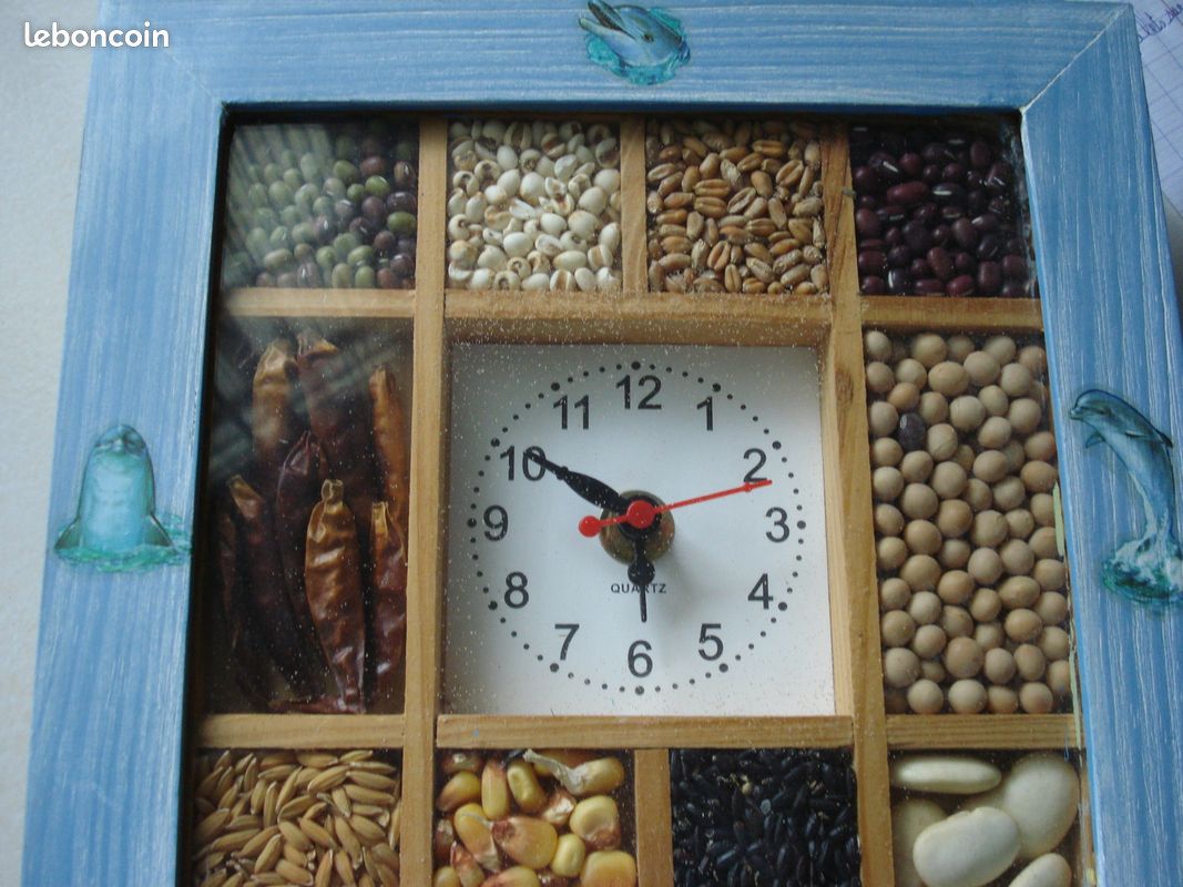 14) pendule bois deco legumes (image 2)