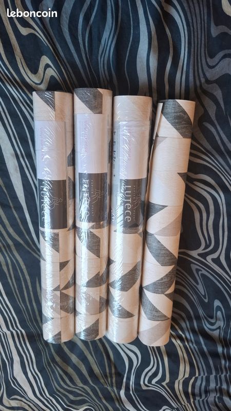 4 rouleaux de papiers peints vinyl intissé (image 2)