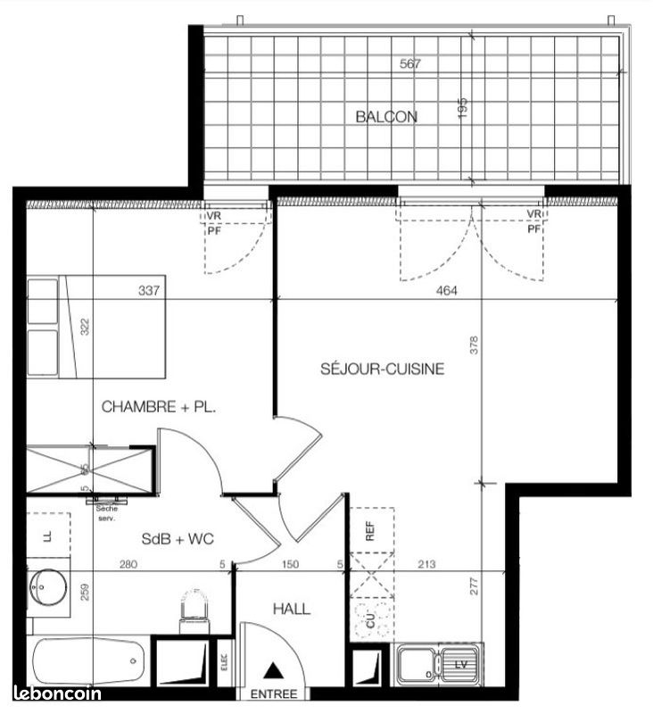 Appartement 2 pièces 46 m² · à Juvignac · 46 m² · 152 000 €