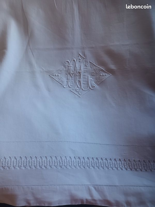 Drap ancien en fil (image 2)