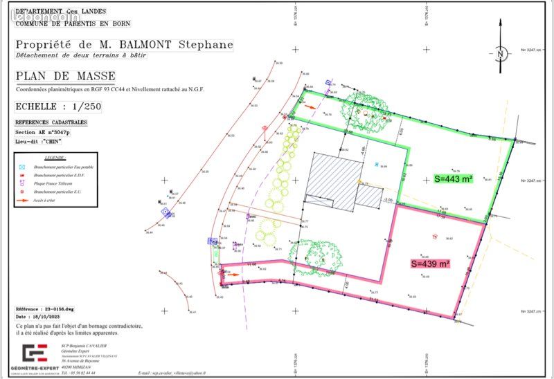 Terrain 443 m² · à Parentis-en-Born · 90 000 €