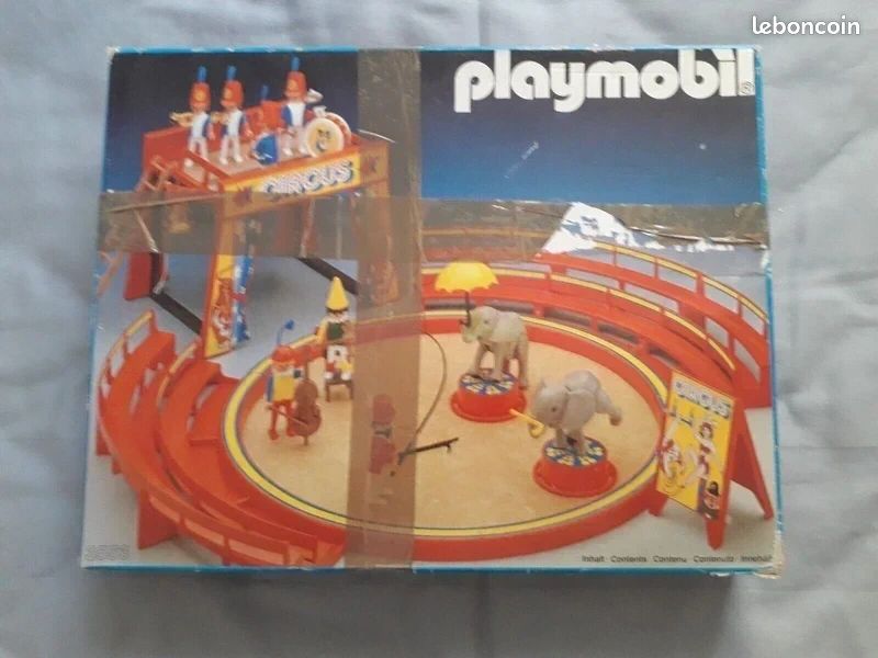 Playmobil cirque rouge vintage avec boite (image 1)