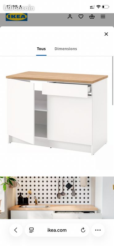 Îlot de cuisine IKEA KNOXHULT (image 1)