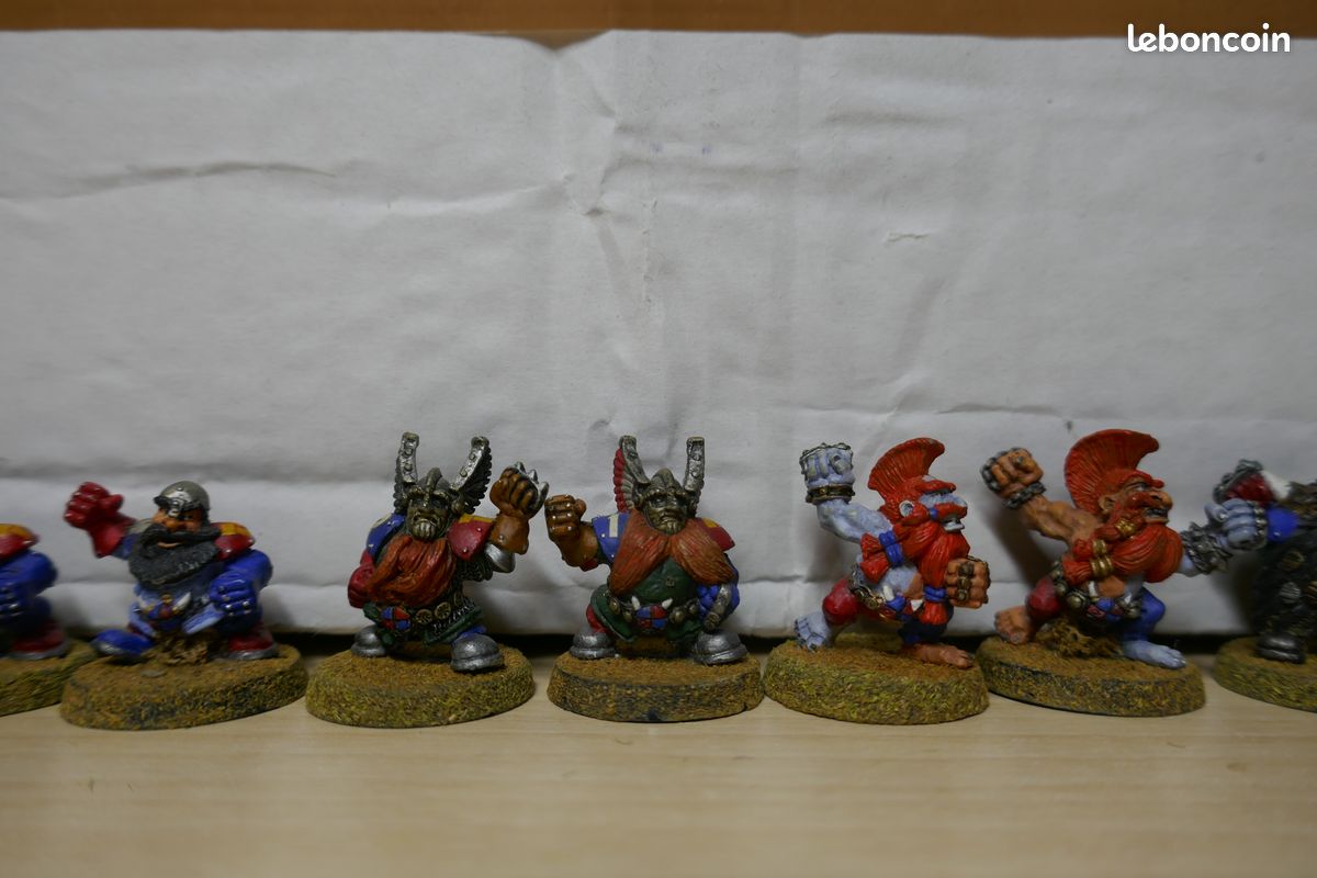 Equipe Nains Dwarves Dwarf métal Blood Bowl Bloodbowl games workshop (image 5)