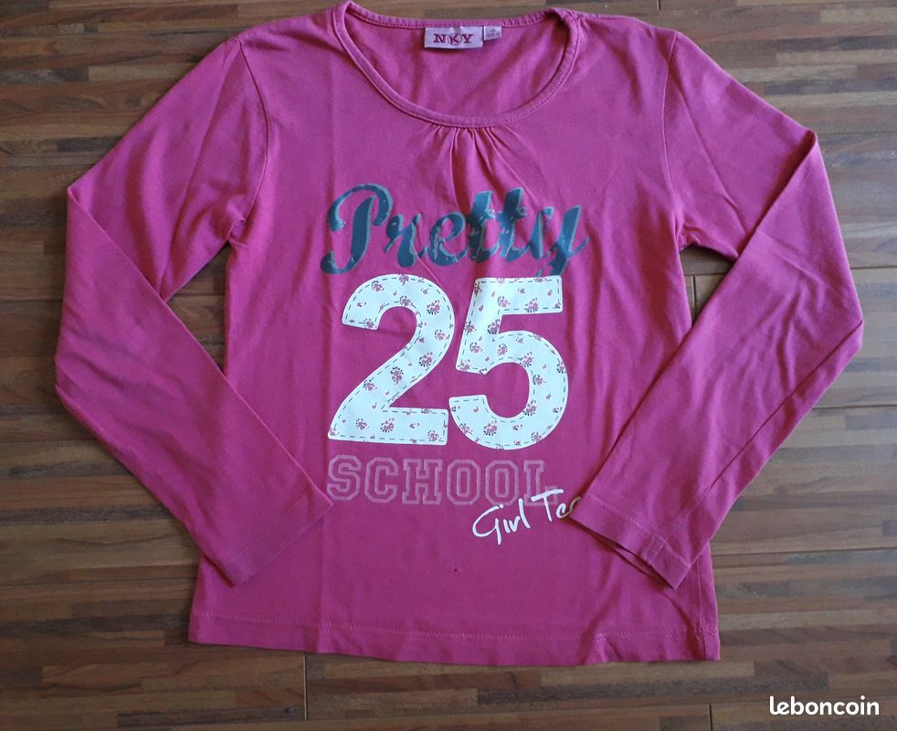 Lot de 2 T shirts manches longues fille 8 ans (image 2)