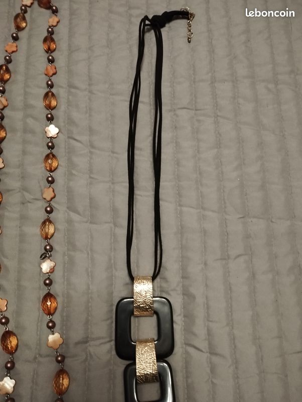 Collier Sautoir Ethnique Artisanat Du Monde - Longueur ~100cm - Neuf Sans Emballage
