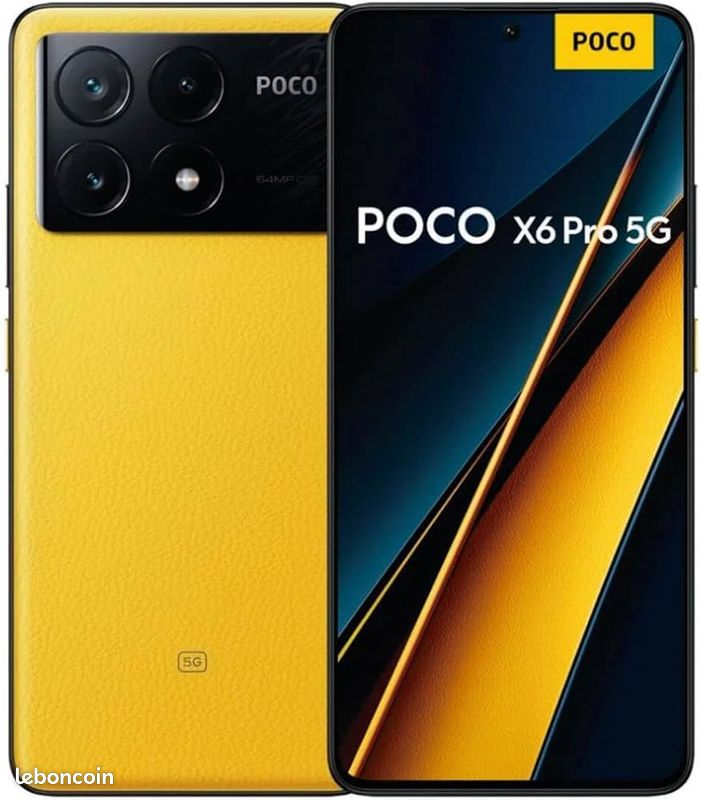 Xiaomi Poco X6 Pro 5G 12GB / 512 Giga Jaune Européen Etat NEUF - Facture et Garantie 1 AN (image 1)