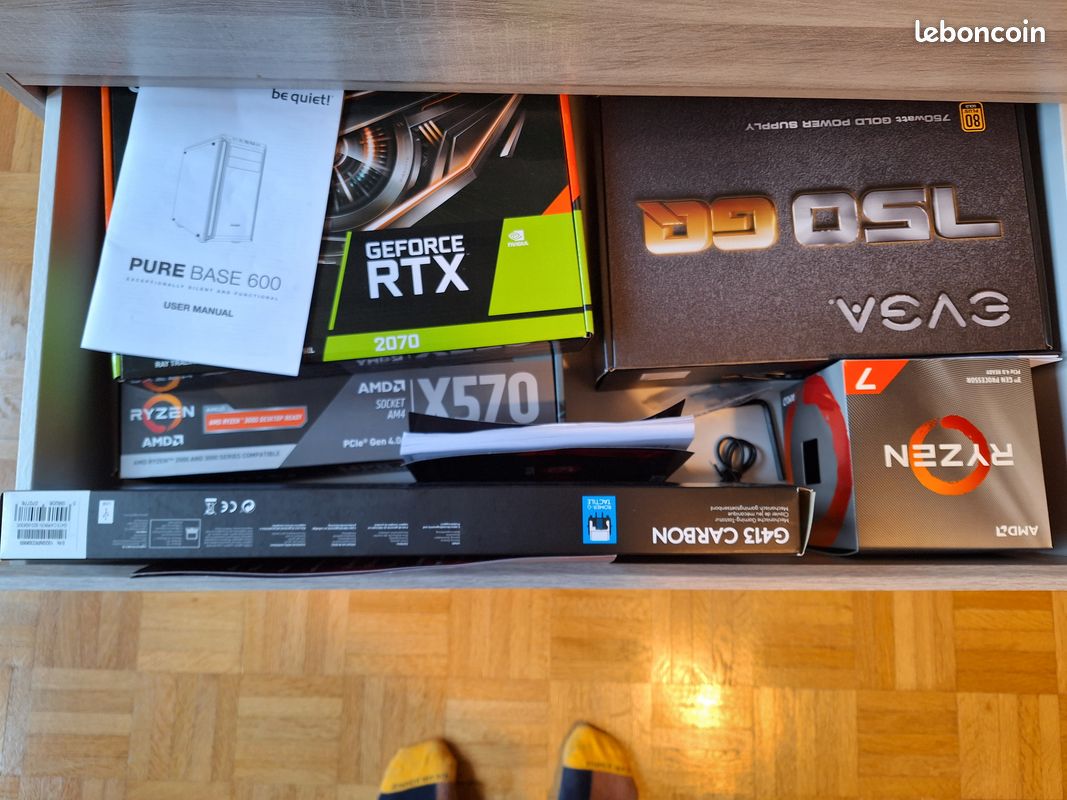 Ordinateur Gaming: Ryzen 7, RTX 2070, écran Zowie 144Hz, clavier logitech... (image 5)