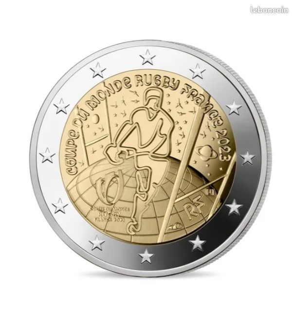 Piece commemorative Coupe du Monde de Rugby France 2023

Monnaie de 2 commémorative (image 1)