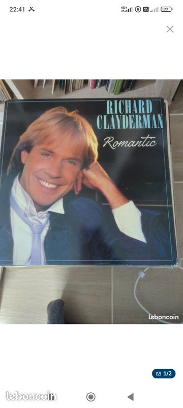 Lot de 2 vinyles 33t Richard Clayderman/ Romantic + Les musiques de l'amour (image 3)