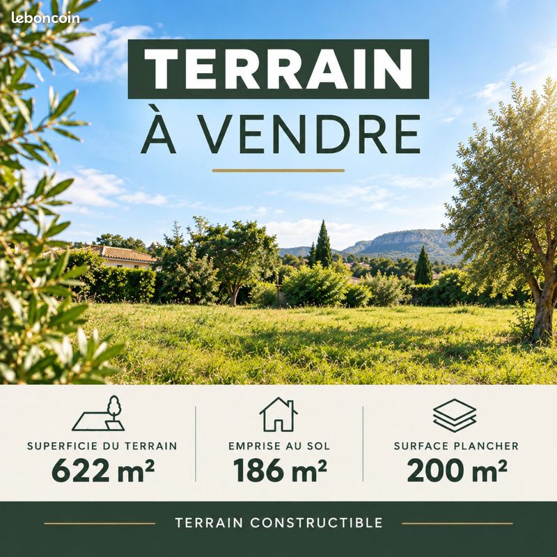 Terrain 622 m² · à La Bouilladisse · 622 m² · 235 000 €