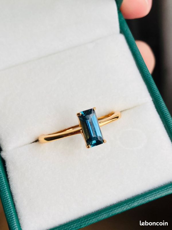 Bague étoile En Argent 925 Avec Saphir étoile Bleu - Faite Main, Vintage Art Déco