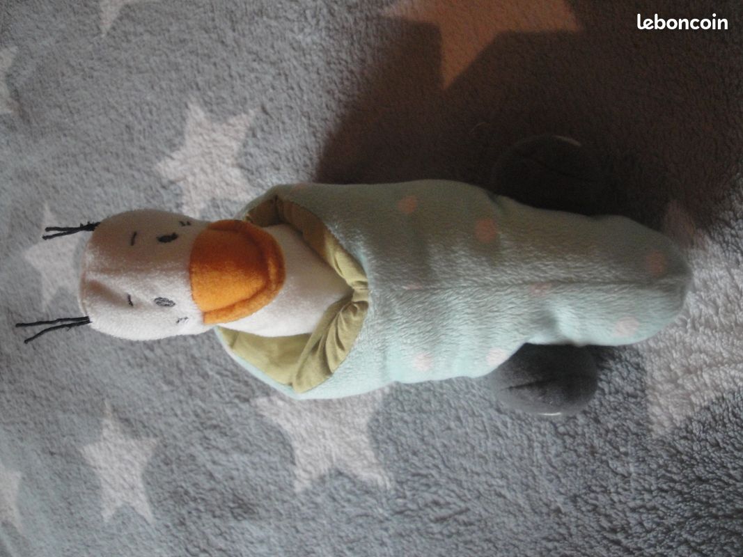 Peluche bébé hochet Canard dans voiture (avec son, billes) (image 2)