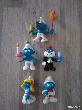 LOT DE 15 figurines BD Les Schtroumpfs Peyo Kinder et 2