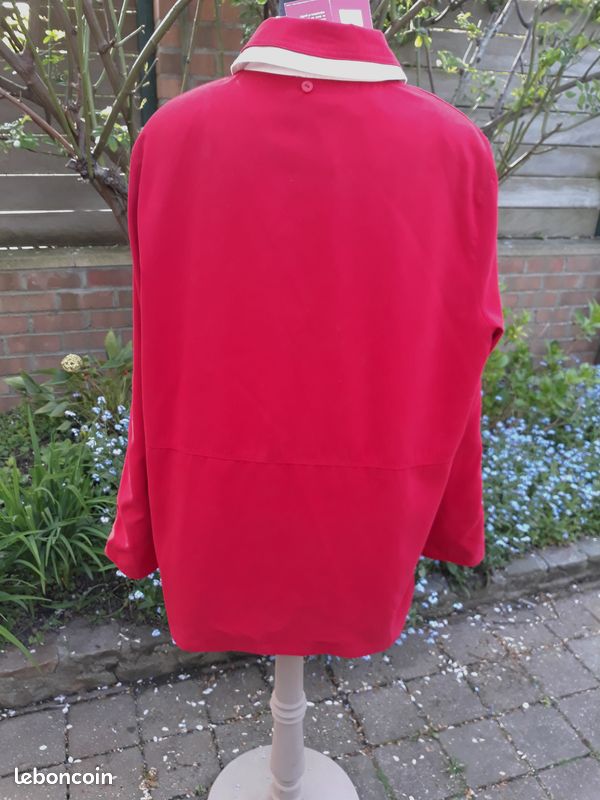 Parka Imper Blouson Caban DAXON Les ESSENTIELS Rouge Taille 50 Neuf (image 8)