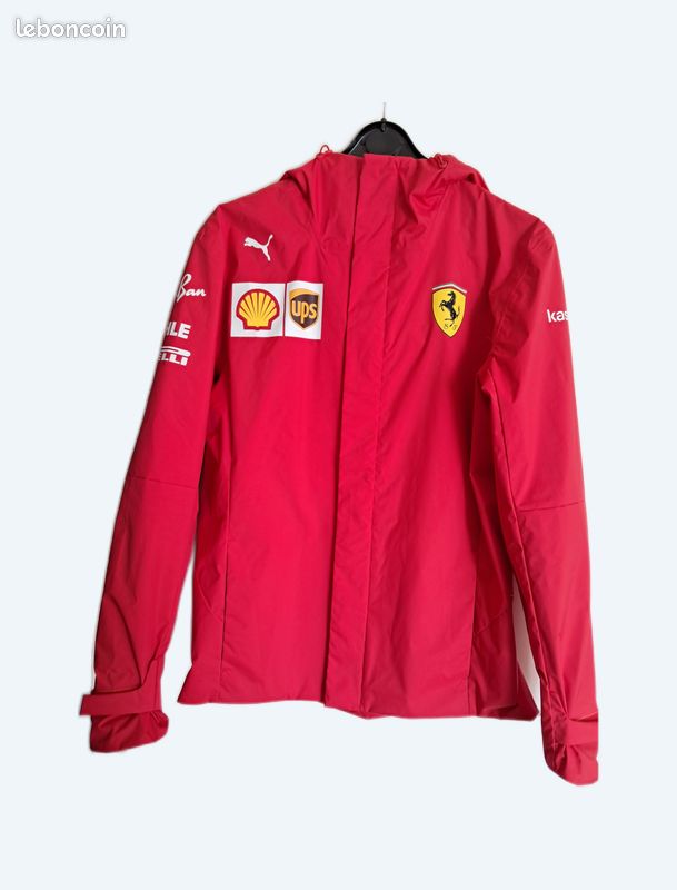 Blouson Ferrari Coupe Vent Ferrari Veste Ferrari Coupe-vent Rouge