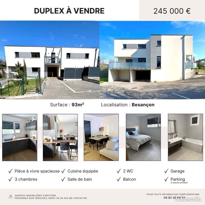 Appartement 4 pièces 93 m² · à Besançon · 93 m² · 245 000 €