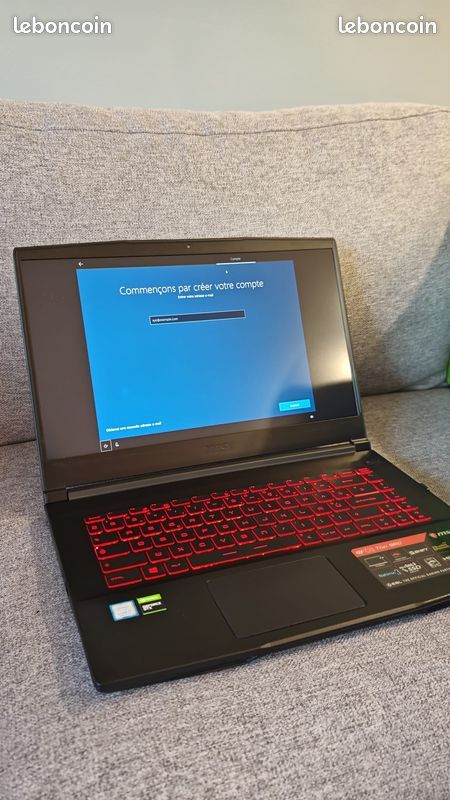 PC Portable Gaming 15" MSI GF63 Thin 10SCSR-1649FR (image 1)