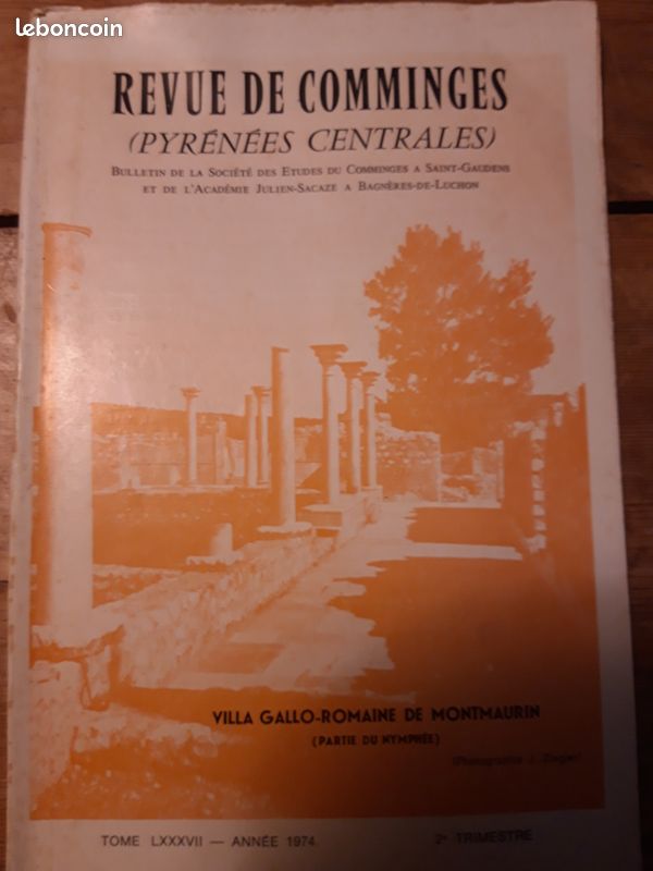 Revue de comminges 1974 tome LXXXVII (image 1)
