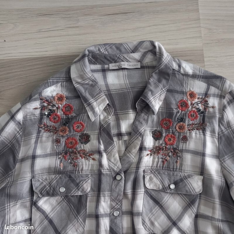 Chemise femme à motifs Armand Thierry taille 40 Vêtements