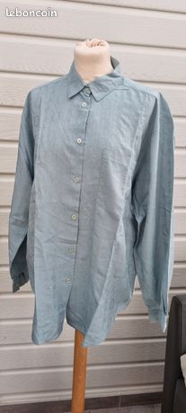 Gilet Bleu Armand Thiery Manches 3/4 - Taille 4, Fausse Fourrure, Très Bon état