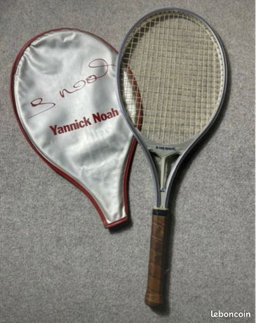 Raquette De Tennis Vintage Le Coq Sportif – Noah TS-25 – Modèle Yannick Noah – Rare