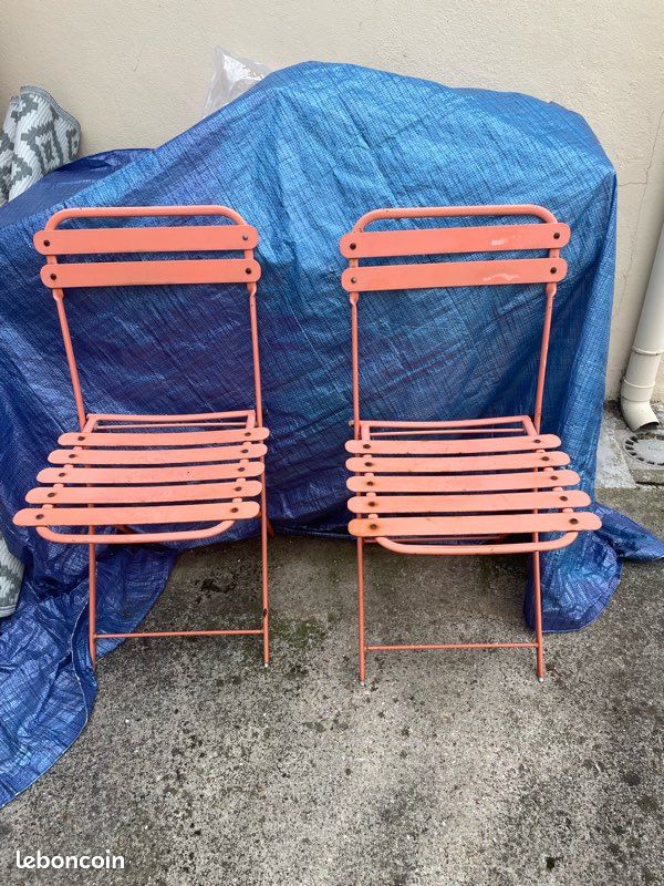 Chaises bistro métal (image 1)